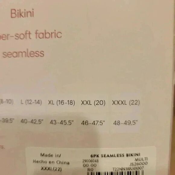 Joyspun Women's Bikini Panties 6 Pair New - Picture 11 of 11